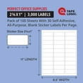 thumbnail image 2 of Tape Logic Laser Label,Rectangle,2 5/8x1",PK3000 LL113, 2 of 7