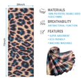 thumbnail image 2 of Leopard Print Pattern Hot Yoga Mat Towel Non Slip for Hot Yoga - Quick-Drying Yoga Mat Cover with 4 Corner Pockets with Travel Bag - Hot Yoga Towel Non Slip 74"x26", 2 of 6