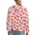 thumbnail image 7 of Lsque Sweet Watermelon Pattern Casual Women's Hoodie,Hooded Sweatshirt with Kangaroo Pocket,Pullover Hoodie with Eye-catching Drawstrings-Medium, 7 of 7