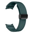 thumbnail image 1 of Compatible con Samsung Galaxy Watch 6/5/4, correa inteligente de 20 mm con hebilla magnética de silicona y cuero, 1 of 2