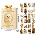thumbnail image 2 of Fzsteel Samoyee Christmas Countdown Calendar with 24-Day Advent, Cute Dog Design, Lightweight & Easy to Hang for Holiday Home Decor, 2 of 9