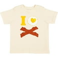 thumbnail image 3 of Inktastic I Love Bacon and Eggs Boys or Girls Toddler T-Shirt, 3 of 5