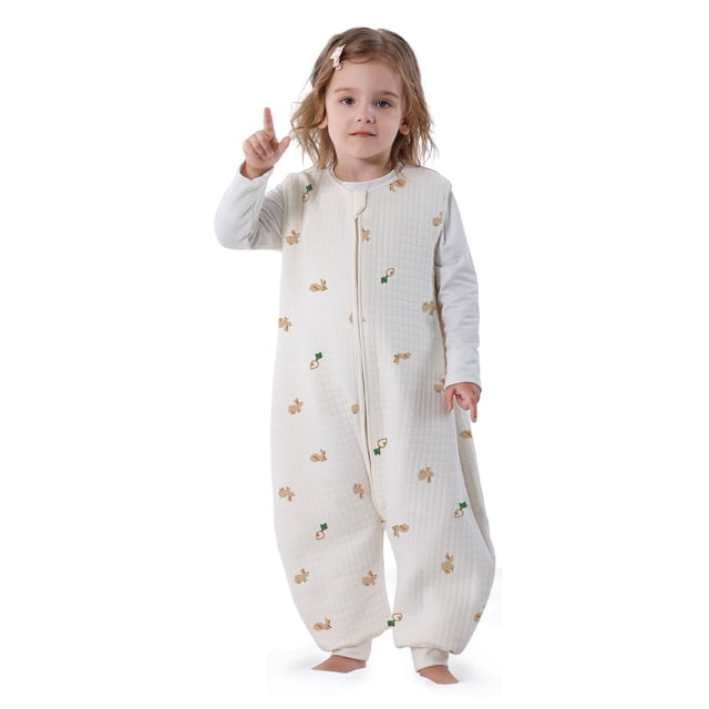 Pijama Niña Miracle Baby Saco de Dormir para Bebé con Cremallera Bidireccional 1.5tog,de 2 a 3 años