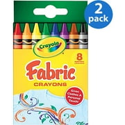 Crayola 8-Count Fabric Crayons, 2 Pack