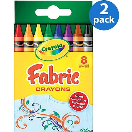 Crayola 8-Count Fabric Crayons, 2 Pack