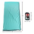 thumbnail image 6 of Microfiber Fleece Sleeping Bag Liner, Sea Green, 6 of 7