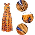 thumbnail image 4 of Vestido de fiesta casual con estampado africano para mujer Dashiki traje tradicional XL Sailing Electrónica, 4 of 5