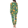 thumbnail image 3 of Suhoaziia Pumpkin Sunflower Pjs Sets for Women 2-Pack Loungewear Family Long Sleeve Pajama Multi-Saeson Daily Wear Size 4XL Print Graphic PJ's Set Durable Elastic Outfits, 3 of 5