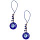 thumbnail image 5 of 2 piezas colgantes de mal de ojo azul hechos a mano collar de cuentas artesanales accesorios de llavero, 5 of 5