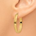 thumbnail image 3 of 14k Lightweight Oval Hoop Earrings, 3 of 3