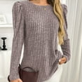 thumbnail image 5 of Weiqiqre Fall Outfits for Women 2025 Long Sleeve Shirts Trendy Sweaters Lightweight 2025 Casual Crewneck Fall Tunic Tops Loose Fit Dressy, 5 of 7