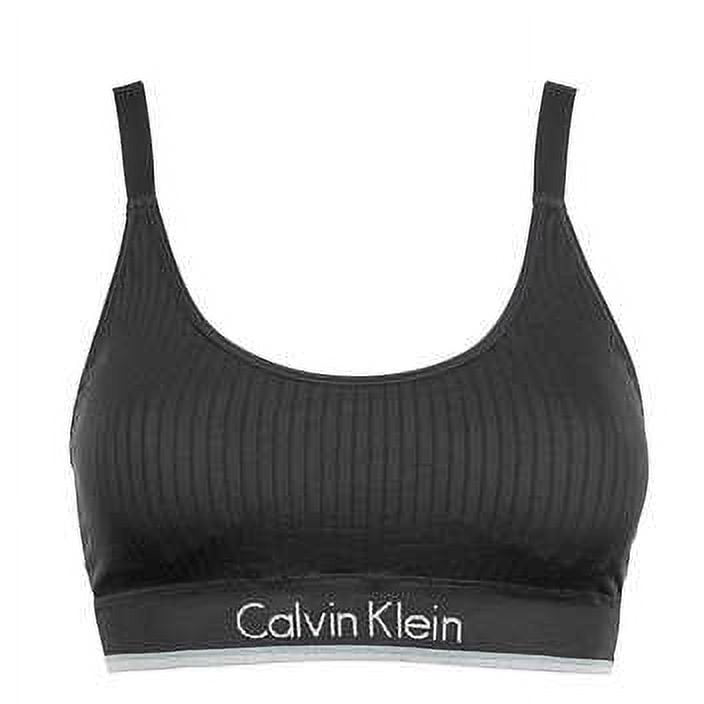 Calvin Klein Women\'s Surface Seamless Bralette, Multi-Color,Black Modern Grey 2-pack and Bralettes