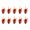 B, variant on 10Pcs Elastics Silicone Jigs Skirts Luminously Spinnerbait Umbrella Skirts Fishing Lures Skirt Fishing Accessories Enduring
