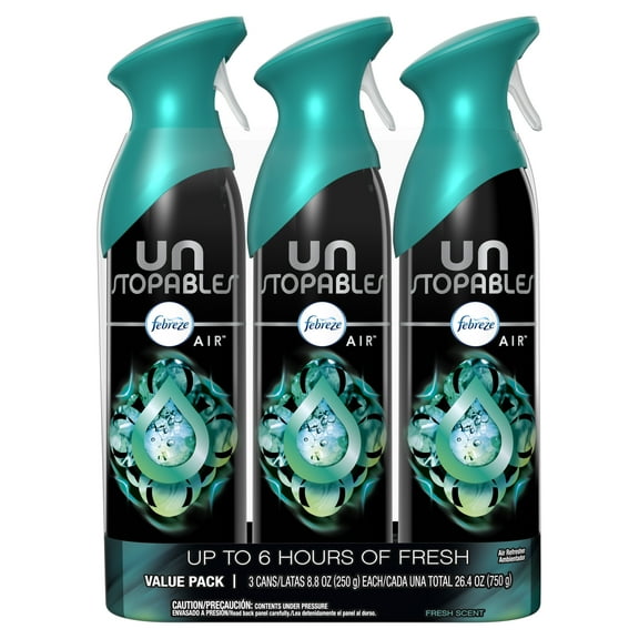 Febreze Unstopables FRESH Air Freshener (3 Count, 8.8 oz. each)
