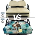 thumbnail image 5 of Xoenoiee Horse Butterfly Flower Print Golf Cart Seat Covers Golf Cart Seat Towel Blanket with 4 Large Front Pockets & Non Slip Backing Universal Fit for 2 Person Golf Cart, 51" x 30", 5 of 6