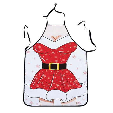 

PEONAVET Apron Kitchen Accessories Christmas Sexy Beauty Apron Muscular Male Apron Cartoon Couple Party Apron - Spring Savings