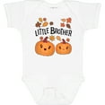 thumbnail image 3 of Inktastic Little Brother Pumpkins with Fall Leaves Boys Baby Bodysuit, 3 of 5