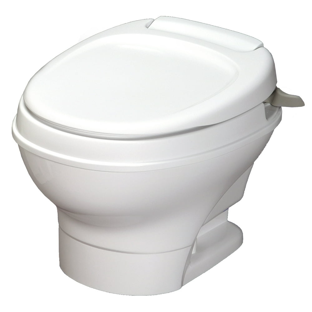Aqua Magic V Rv Toilet Hand Flush / Low Profile / White Thetford