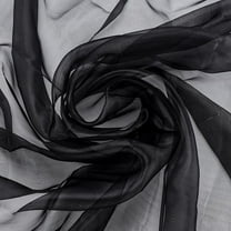 Black Sheer Organza Fabric by The Yard 59 inch Wide Twinkle Sheer Fabric Solid Silky Organza Tulle Fabrics Polyester Fabrics