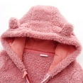 thumbnail image 4 of GYRATEDREAM Baby Boy Girl Fleece Hooded Romper Snowsuit Winter Warm Clothes Coat Infant Jumpsuit Bear Ear Outfits for Newborn Infant, 6-9M, 4 of 8