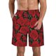 thumbnail image 1 of Fotbe Rose Flowers Trajes de Baño Estampados para Hombre, Shorts de Verano de Secado Rápido, Ropa de Playa, Bañadores-3X-Large, 1 of 6