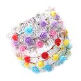 thumbnail image 3 of 6pcs Women Handmade Wreath Headband 10LEDs Light Simulation Rose Floral Decoration Glowing Hair Loop Wreath Headband Wedding Bridal Hair Accessories for Ladies (Random Color), 3 of 8
