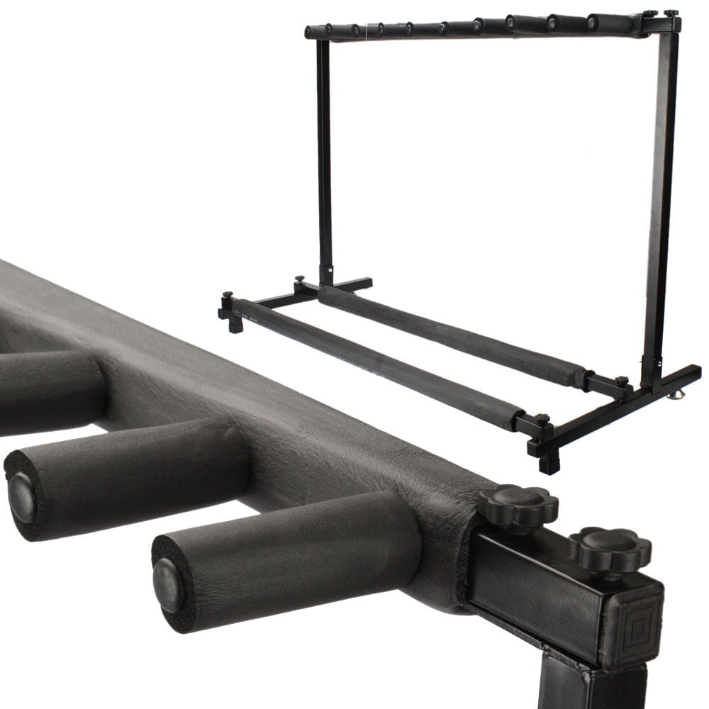 Zimtown 3 5 7 9 Triple Folding Multiple Guitar Bass Holder Rack Stand Display Rack
