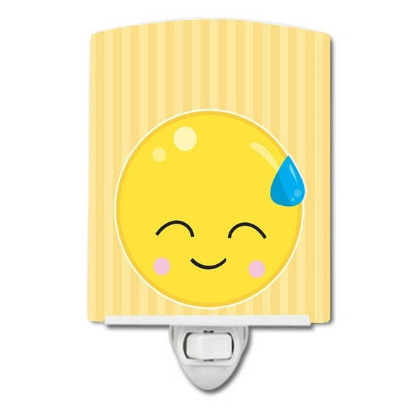 Caroline's Treasures BB8735CNL Sweating Face Ceramic Night Light, 6x4x3", multicolor