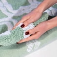 thumbnail image 3 of Chesapeake Double Quatrefoil 2pc Subtle Green Bath Rug Set (21"x34" & 24"x40"), 3 of 7
