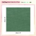 thumbnail image 2 of Uxcell 14 piezas de 8" x 8" paquetes de tela de algodón sólido precortados para costura de patchwork verde, 2 of 6