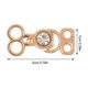 thumbnail image 2 of FELTECHELECTR 10Ud Hebillas De Metal Doradas Para Conectar Pulseras Y Accesorios De Ropa, 2 of 8