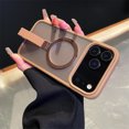 thumbnail image 1 of Translucent For Magsafe Magnetic Wireless Charging Case For iPhone 17 16 15 14 Plus 13 12 11 Pro Max Matte Lanyard Hard Cover, 1 of 5