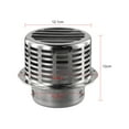 thumbnail image 2 of Capuchon de Cheminée en Acier Inoxydable pour Chauffe-Eau, Paroi Extérieure, Sortie d'Air, Tuyau d'Évacuation, Conduit d'Aération, Grille d'Évacuation, Couvercle, 2 of 8