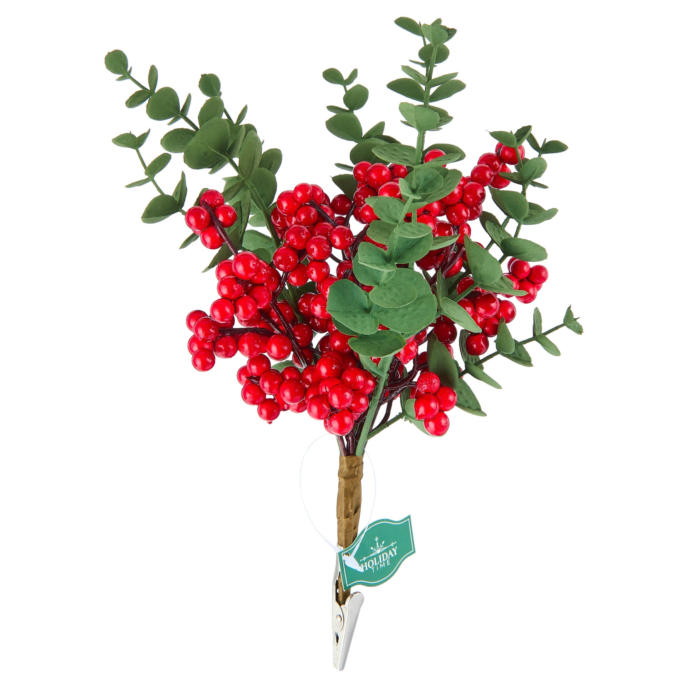 Red Berries Christmas Clip Ornament, 10", by Holiday Time