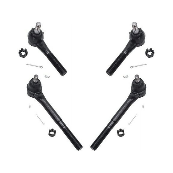 Front Tie Rod End Set - Compatible with 1994 - 1999 Dodge Ram 2500 1995 1996 1997 1998