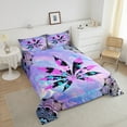 thumbnail image 4 of Erosebridal Bohemian Mandala Bedding Sets Full With Comforter,Botanical Cannabis Leaves Duvet Insert,Teens Bedroom Decor,Reversible,Lightweight,3 Pieces, 4 of 8