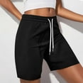 thumbnail image 4 of UAMVSH Sweat Shorts for Women Cozy Elastic Waist Casual Athletic Shorts Summer Soft Gym Workout Running Drawstring Shorts, 4 of 7