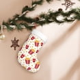 thumbnail image 7 of Balery Popcorn Pattern Christmas Stockings with Initials, 18" Large Knit Christmas Stocking,Xmas Stocking for Kids, Holiday and Family Stocking, 7 of 7