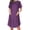 Hot Pink, variant on Maternity Maxi Dress Summer Striped Print Drop Shoulder Mid-Length Dress Leisure Slim Fit Short Sleeve Ruffle Flowy Beach Dress Summer Clothes