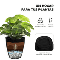 thumbnail image 4 of Maceta Redonda Elly Decor Negra De 12 Pulgadas Con Drenaje Para Interior Y Exterior 30.5 x 30.5 x 30.5 cm Elly Decor ED-MRP01BK, 4 of 5