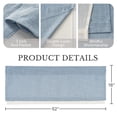 thumbnail image 5 of NICETOWN Valance Curtains for Kitchen, Semi sheer Light Filtering Linen Valance for Bathroom & Kitchen, Rod Pocket Rustic Soft Linen Valance, Stone Blue, 1 Panel, 5 of 8