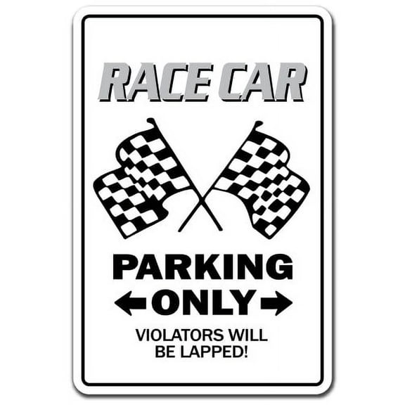 Race Car [3 Pack] of Vinyl Decal Stickers | 3.3" X 5" | Indoor/Outdoor | Funny decoration for Laptop, Car, Garage , Bedroom, Offices | SignMission