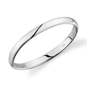 10k Yellow White or Rose Gold Comfort Fit 2mm Plain Wedding Band