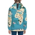 thumbnail image 6 of Pofeuu World Map With Animal Print Teenage Zipper Hoodie Sweatshirts Hooded Casual Jackets With Pocket For Boys Girls-Small, 6 of 6