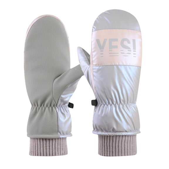 QQAMB Snow Gloves for Women Winter Warm Lightweight Comfortable Water-Resistant Thiken Gloves for Skiing