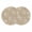 Beige, variant on Coastal Brown Coral Round 13 Inch Placemats Set of 2, Summer Ocean Starfish Conch Nautical HeatResistant Non Slip Place Mats for Dining Table, Wipeable Braided Kitchen Table Mats for Housewarming
