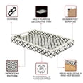 thumbnail image 6 of Handicrafts Home Handmade Wooden Tray- Multipurpose Decorative Centerpiece Tray, 11x17 Inches Black White, 6 of 6