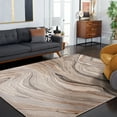 thumbnail image 3 of SAFAVIEH Soho Joshua Abstract Area Rug, Beige/Grey, 8' x 10', 3 of 9