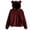 Wine, variant on Fiaer Cute Ears Women Hoodie Oversized Long Sleeve Soft Warm Hooded Sweatshirts Baggy Comfort Fashion Tops Pink XL
