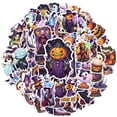 thumbnail image 2 of 35pcs-50pcs Halloween Stickers Stationery Stickers Ghost Decals Funny Stickers for Suitcase Fridge Laptop, 2 of 9